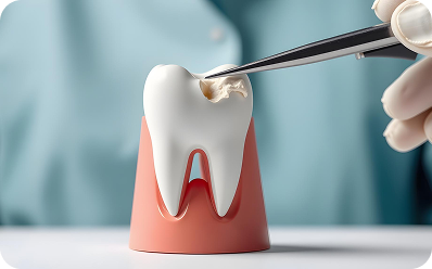 Tooth filling procedure
